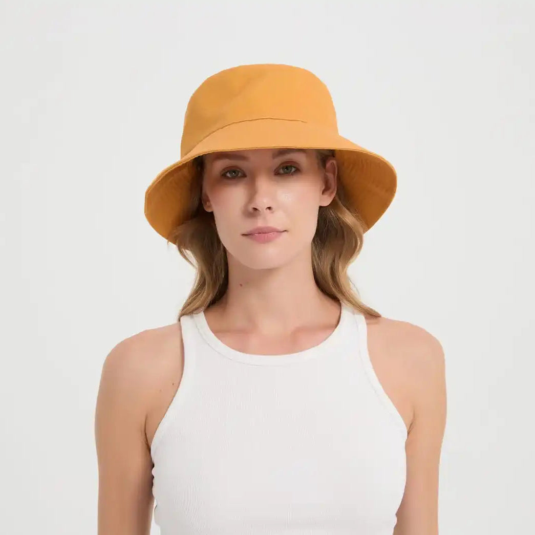 yellow, silver fiber sun cap, color option view