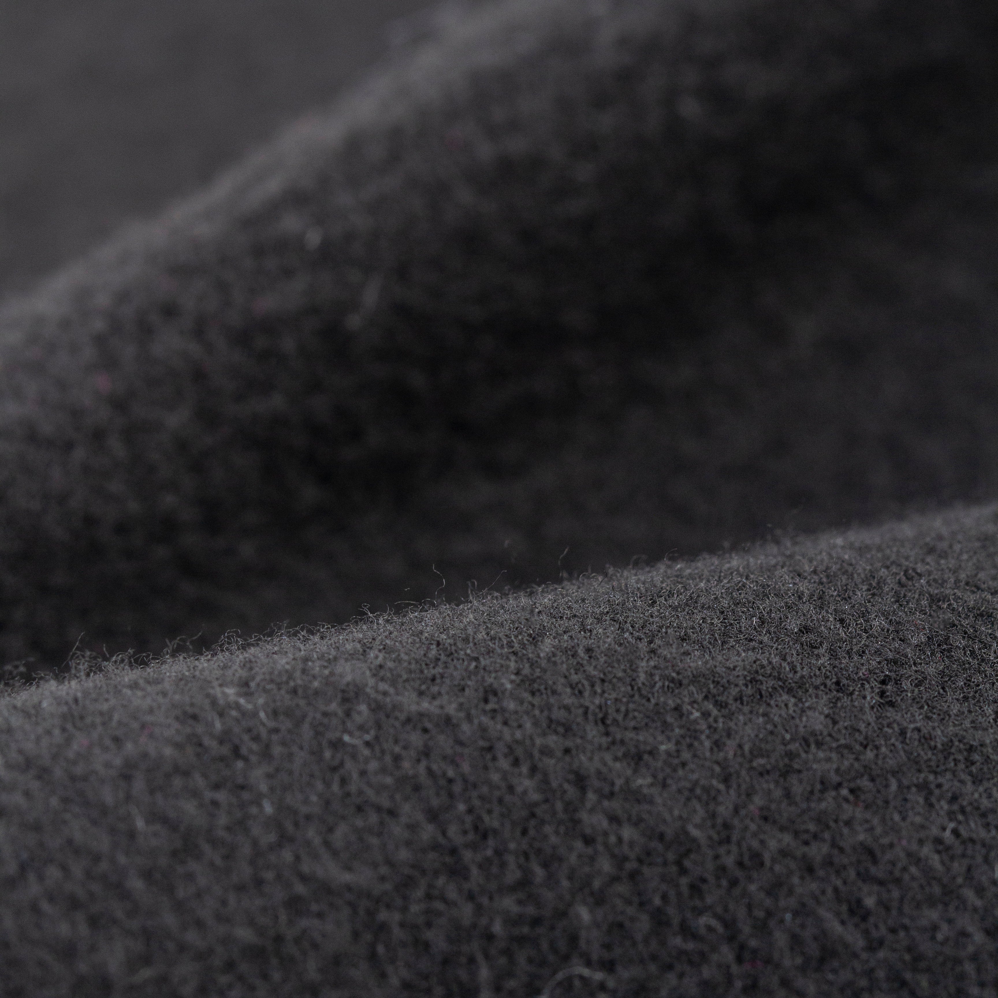 On the back side of fabric, it is suede designed