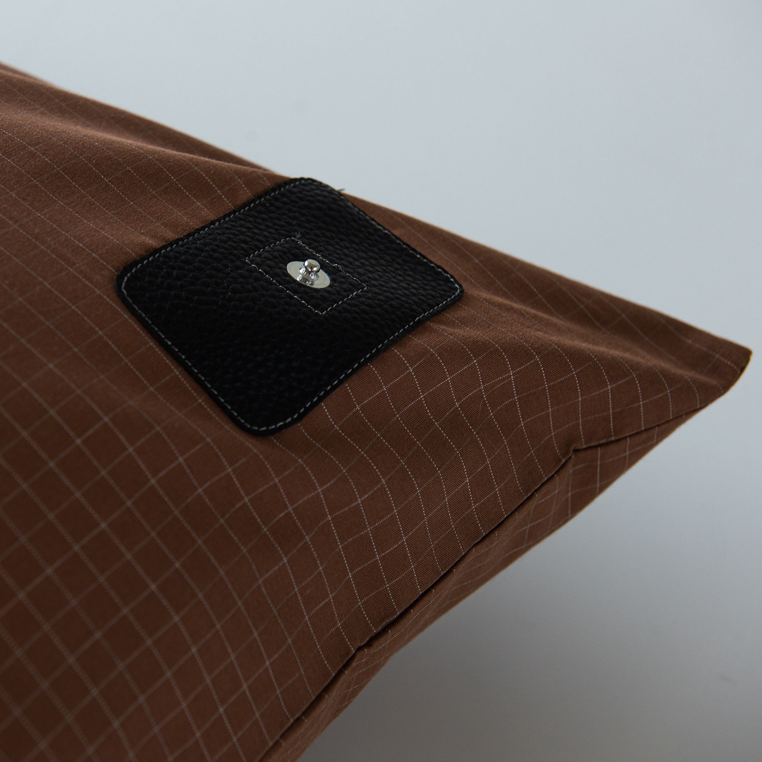 10% Silverfiber Ground Earthing Pillowcase in Brown color