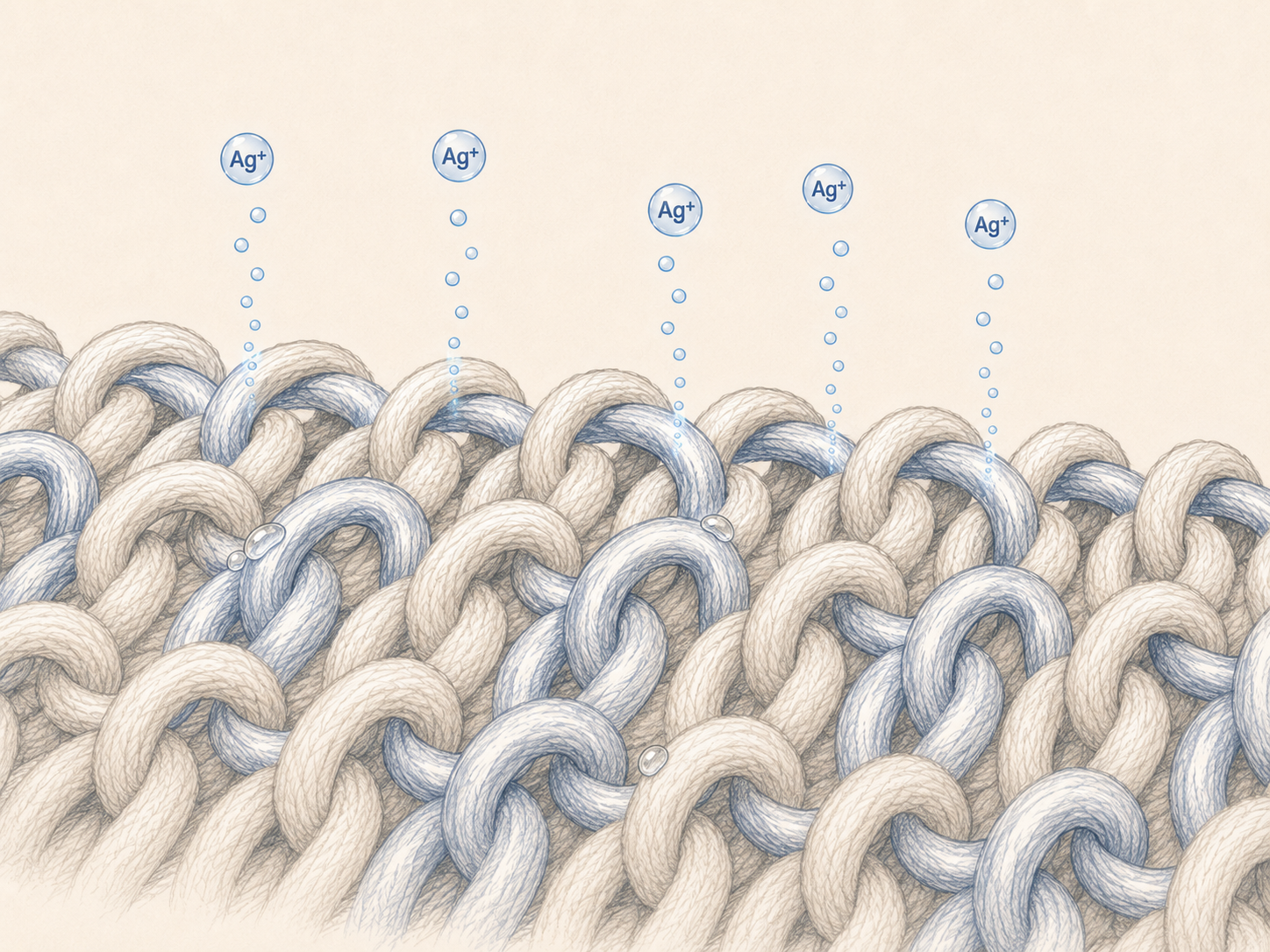 Silver Built into the Conductive Fiber