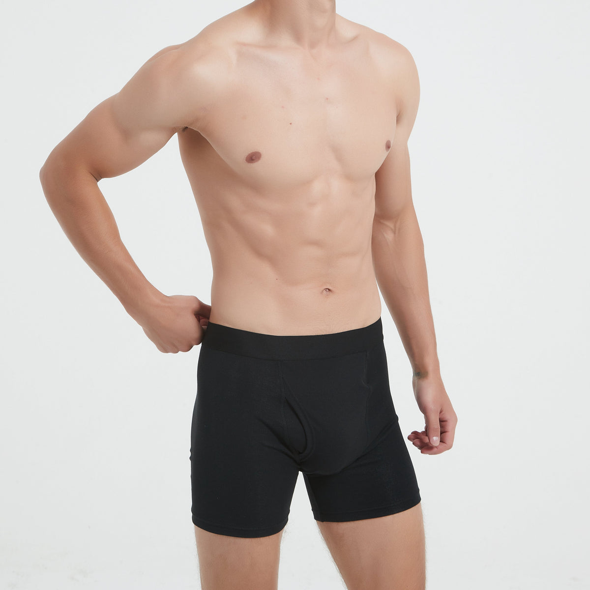 Close with of black color EMF protection Boxer Brief