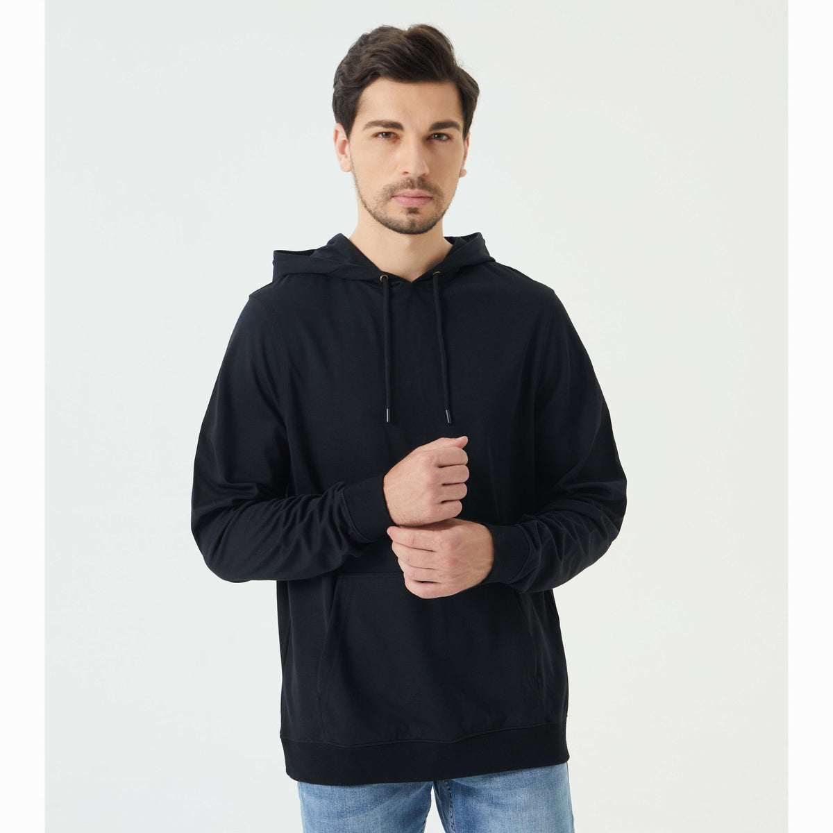 EMF Shielding Pullover Sweatshirt in Black