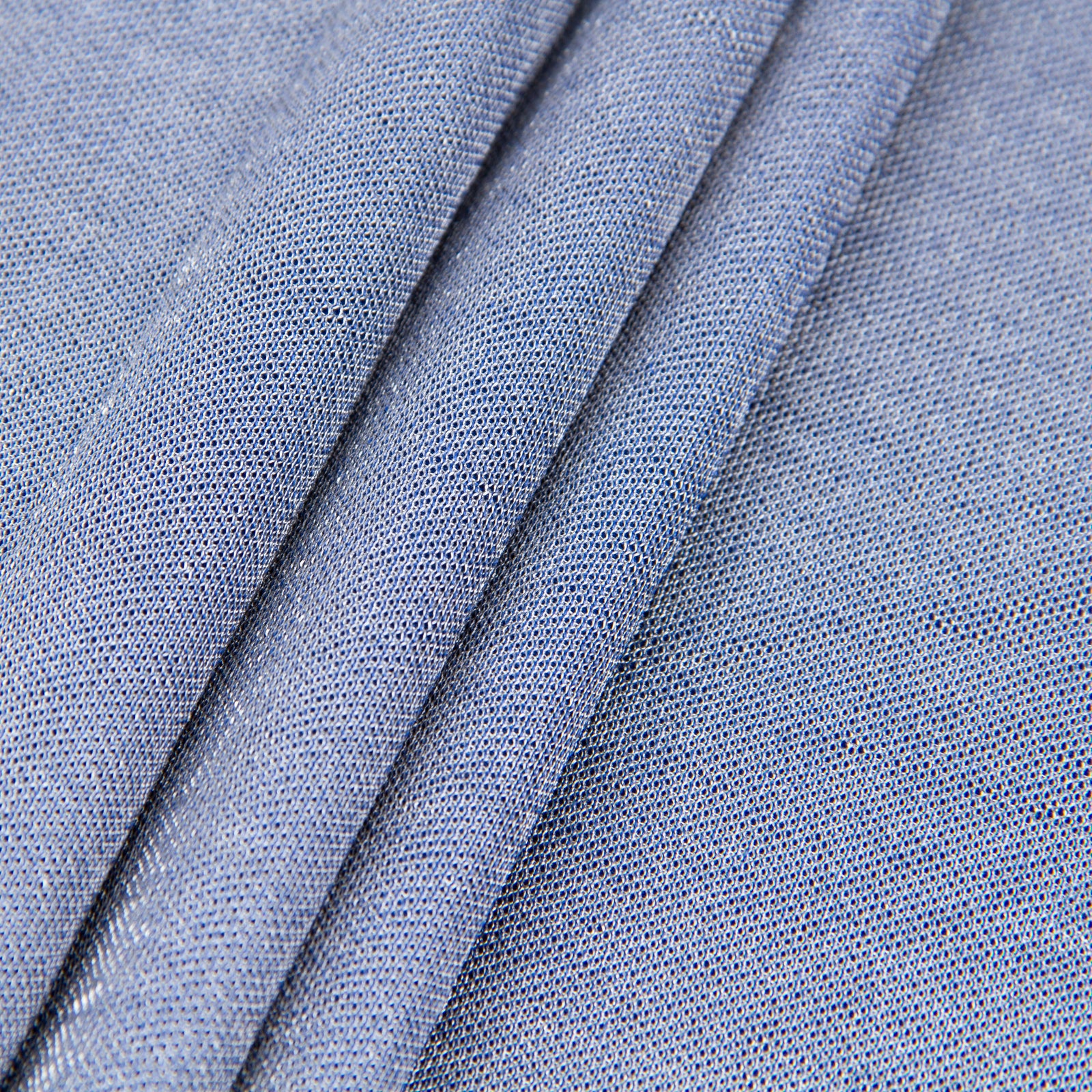 Back side of the light-color silver-blend textile