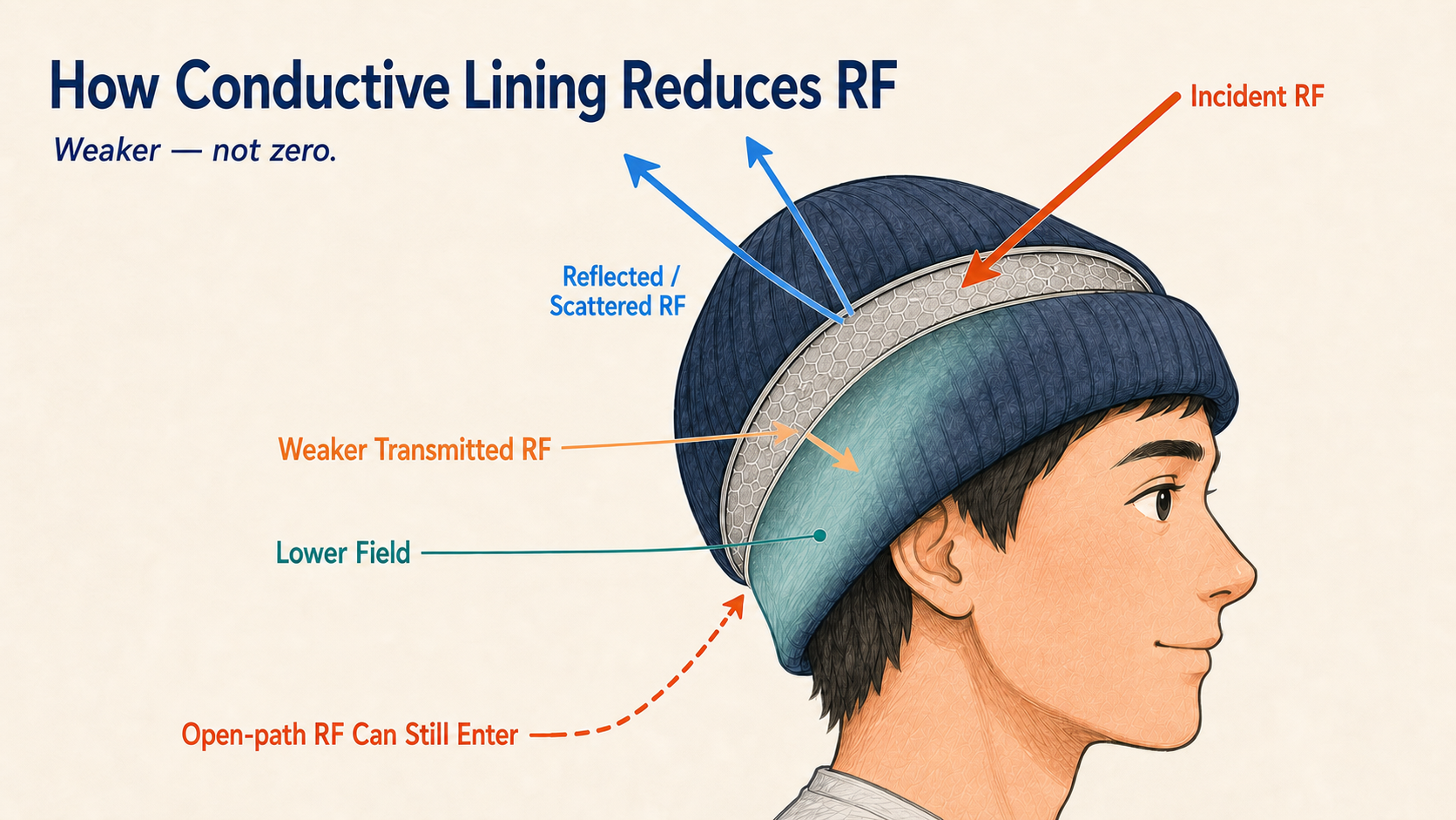 Coverage Depends on Headwear Design