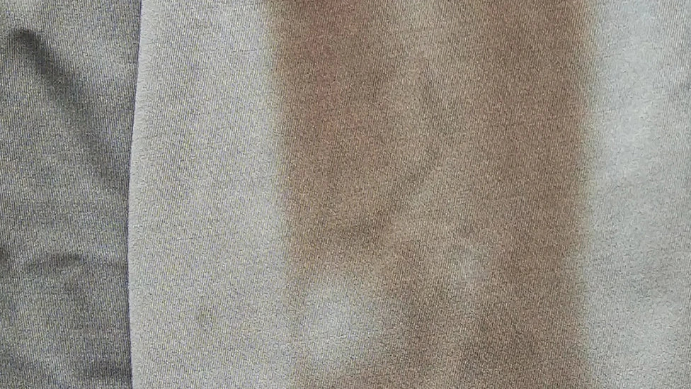 Reference silver textile sample