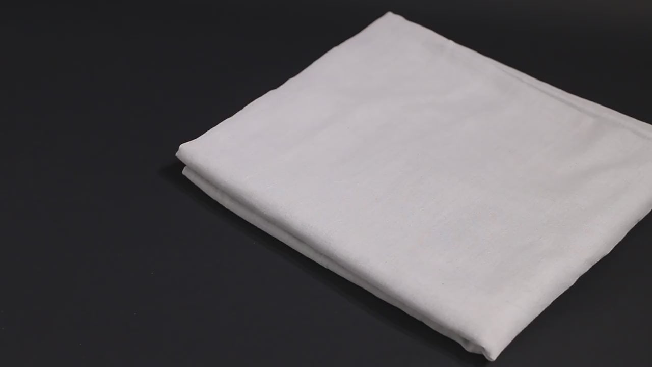 Silver Organic Cotton Naturell Fabric