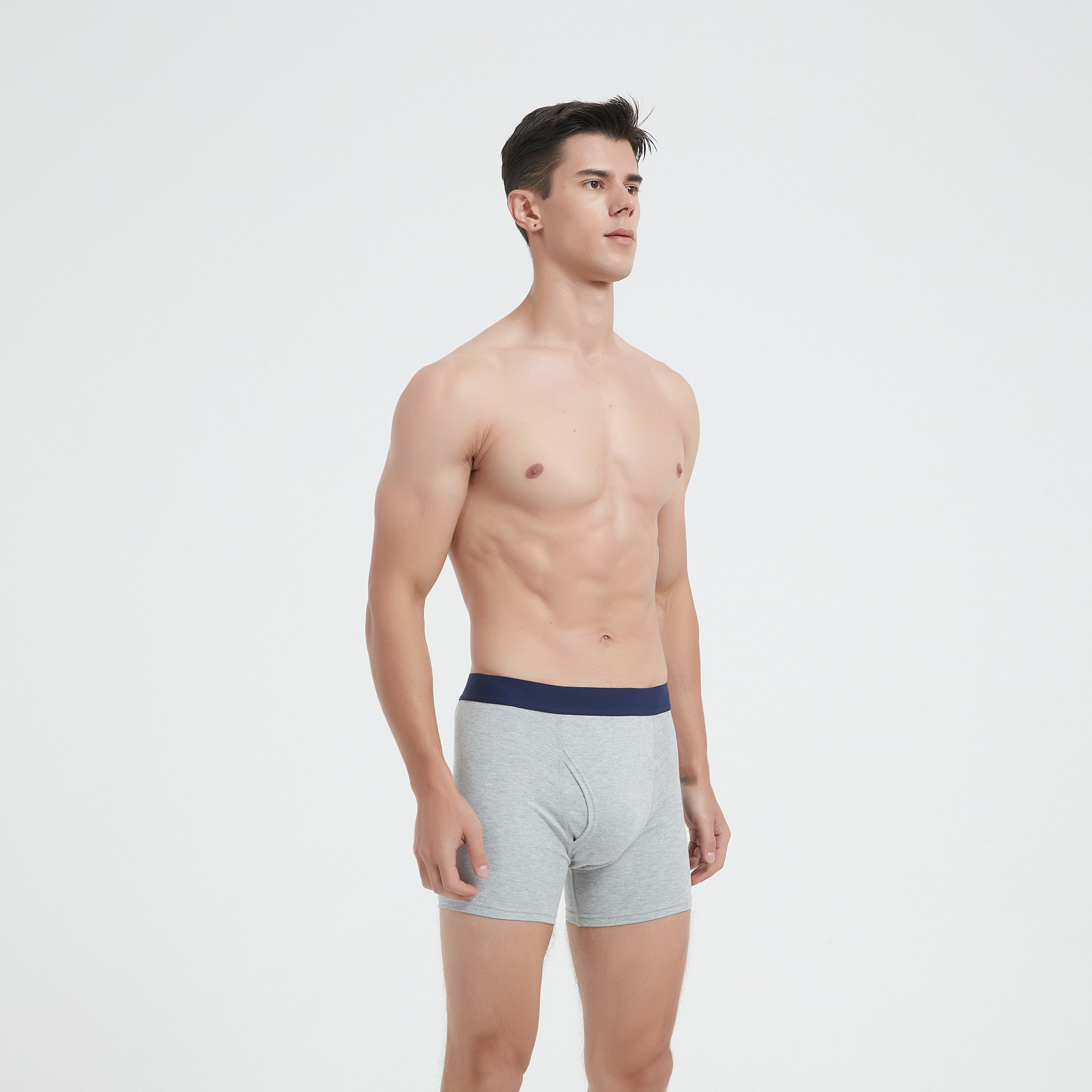 Heather Grey EMF protection Boxer Brief